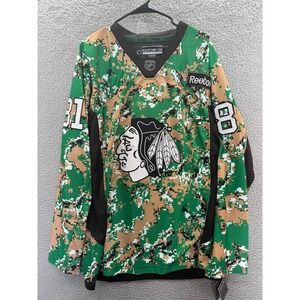 Chicago Blackhawks Reebok Jersey Mens Large #81 Hoosa Digi Camo AUTOGRAPHED